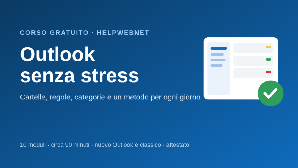 Outlook senza stress: cartelle, regole e organizzazione della posta